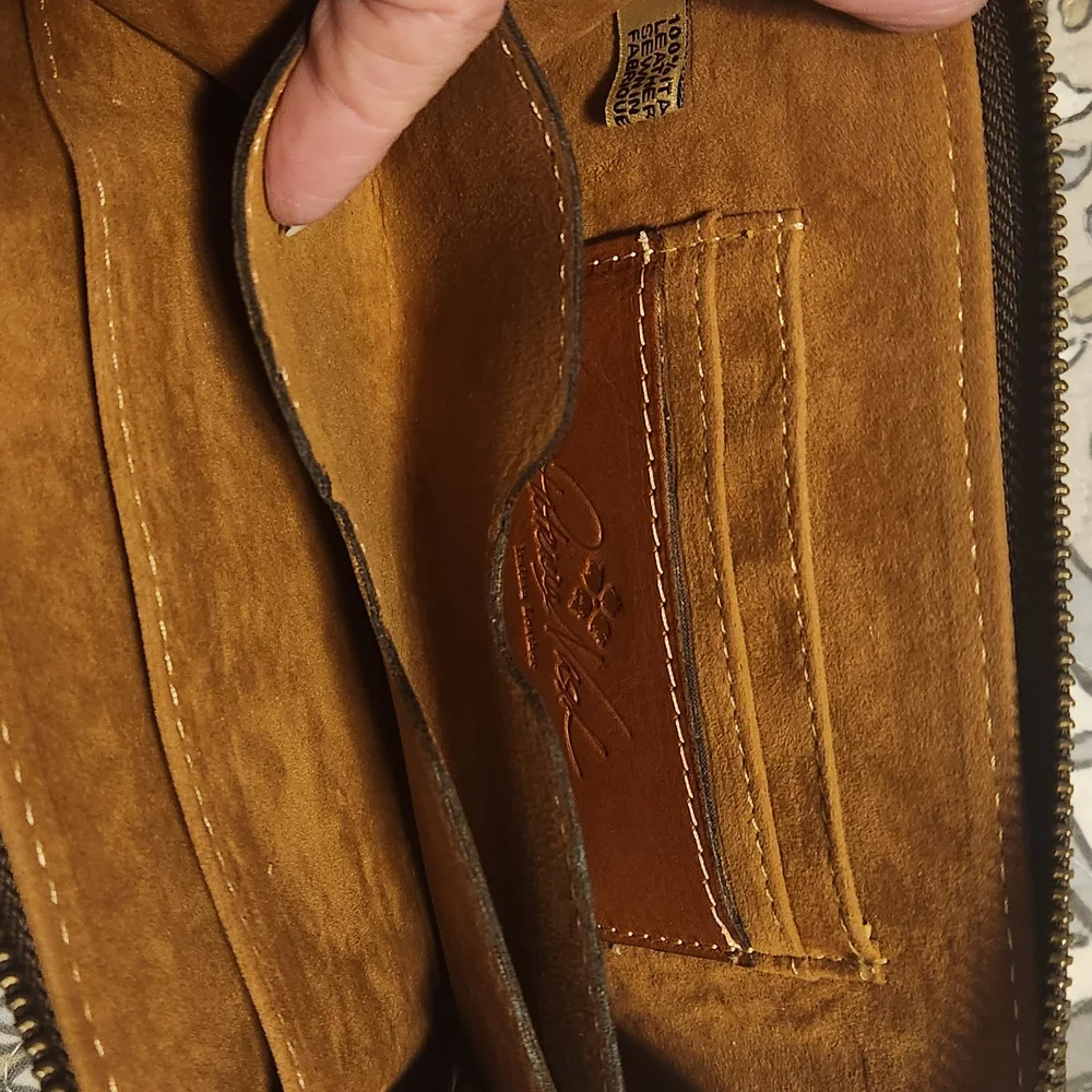 Patricia Nash Brown Graphic Wristlet Wallet - Picture 7 of 8